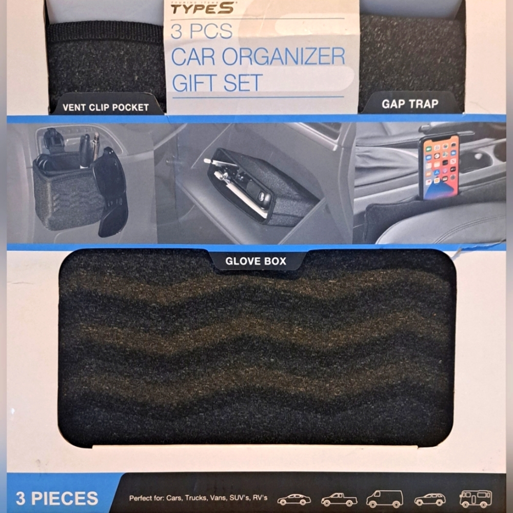 3 Piece Car Organizer Gift Set